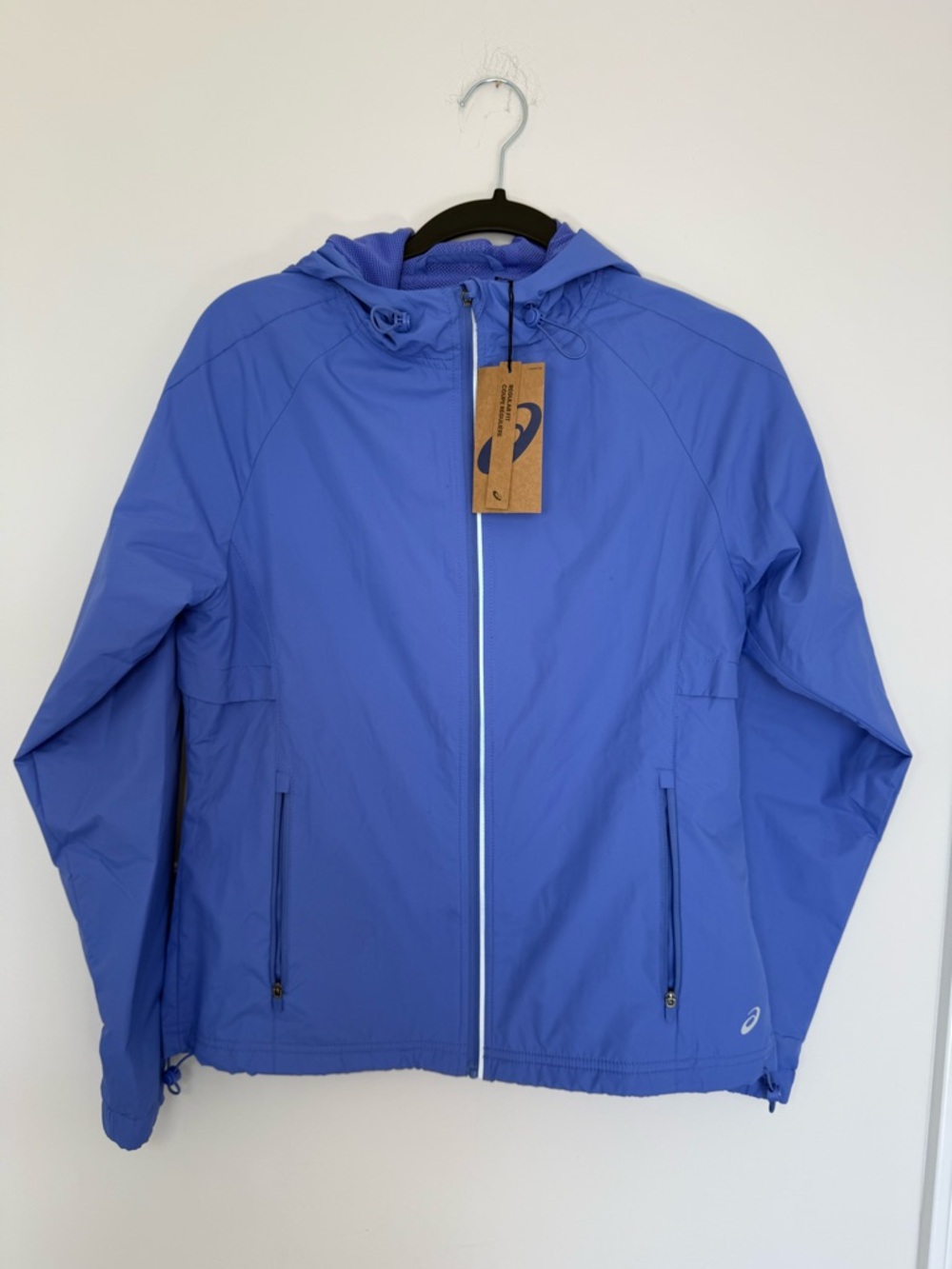 NWT ASICS Purple Lightweight Hooded Running Jacket XS 💜